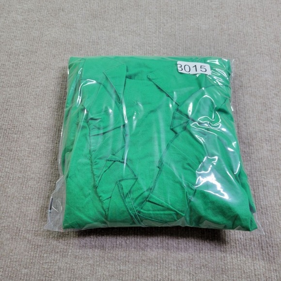 Ashley Stewart Shirt Dress Women's 20 Green Ruffle Trim Sleeveless A-Line Modest - Picture 7 of 7